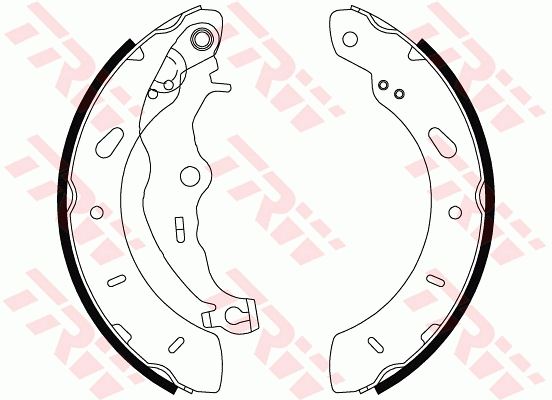 TRW GS8806 Fren Sistemleri Fren Pabucu - FORD FOCUS III Sedan uyumlu