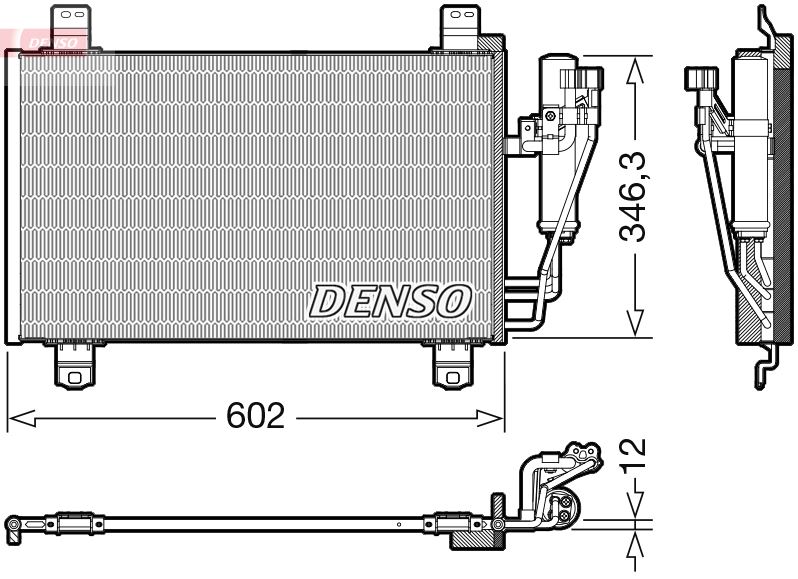 DENSO DCN44017 İklimlendirme Sistemi Klima Radyatörü - MAZDA CX-3 (DK) uyumlu