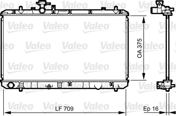 VALEO 735407 Soğutma Sistemi Su Soğutucu & Parçaları - SUZUKI SX4 Sedan (GY, RW) uyumlu