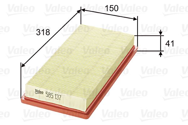 VALEO 585137 Motor Hava Filtresi - FIAT BRAVO II (198_) uyumlu