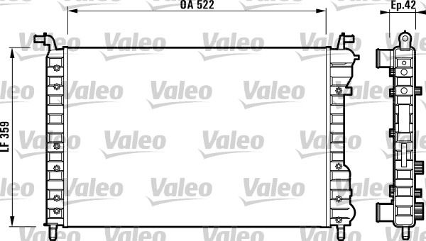 VALEO 732005 Soğutma Sistemi Su Soğutucu & Parçaları - FIAT PALIO (178_, 171_, 371_) uyumlu