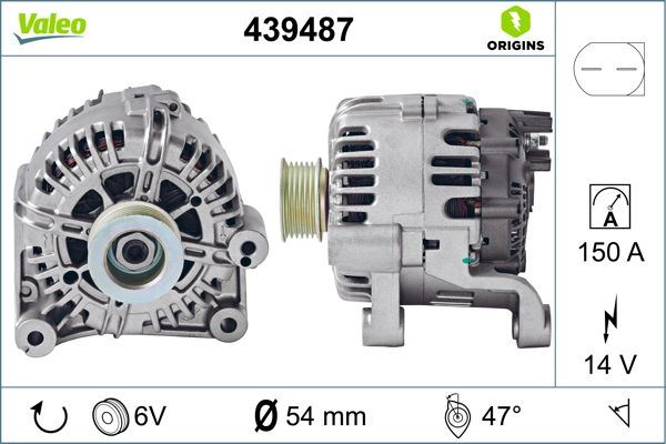 VALEO 439487 Elektrik Sistemi Alternatör - BMW X3 (E83) uyumlu