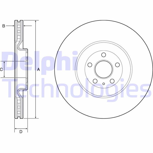 DELPHI BG9233C Fren Sistemleri Fren Diski - VOLVO XC90 II (256) uyumlu