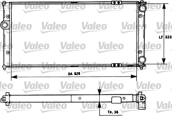 VALEO 731266 Soğutma Sistemi Su Soğutucu & Parçaları - SEAT IBIZA II (6K1) uyumlu