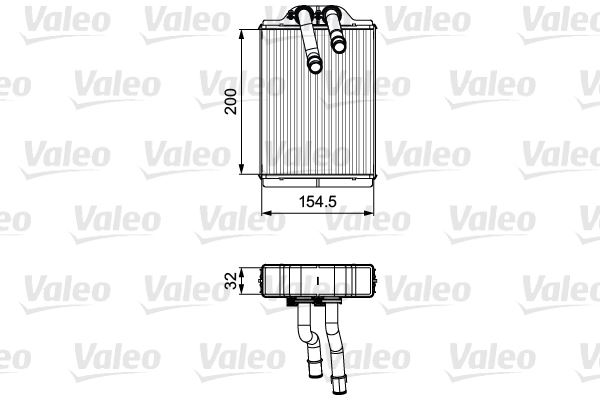 VALEO 811551 İklimlendirme Sistemi İç Mekan Isı Değiştirici - MERCEDES-BENZ M-SERISI (W163) uyumlu