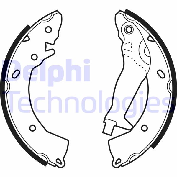 DELPHI LS1966 Fren Sistemleri Fren Pabucu - HYUNDAI GETZ (TB) uyumlu