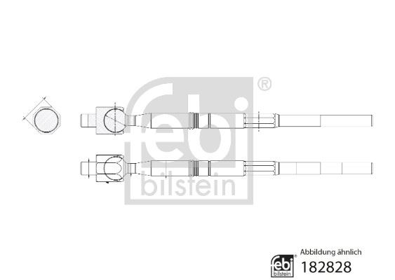FEBI BILSTEIN 182828 Direksiyon Sistemi Mafsal - ISUZU D-MAX II (TFR, TFS) uyumlu
