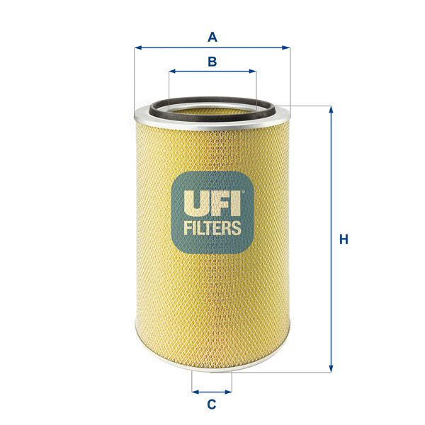 UFI 27.213.00 Motor Hava Filtresi - MERCEDES-BENZ ACTROS MP2 / MP3 uyumlu