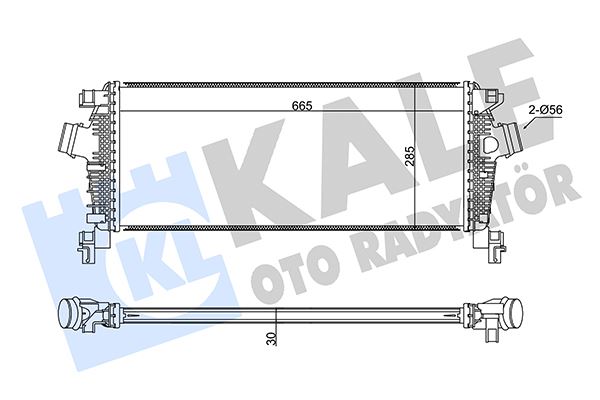 KALE OTO RADYATÖR 350925 Motor Turbo Radyatörü - OPEL INSIGNIA A (G09) uyumlu