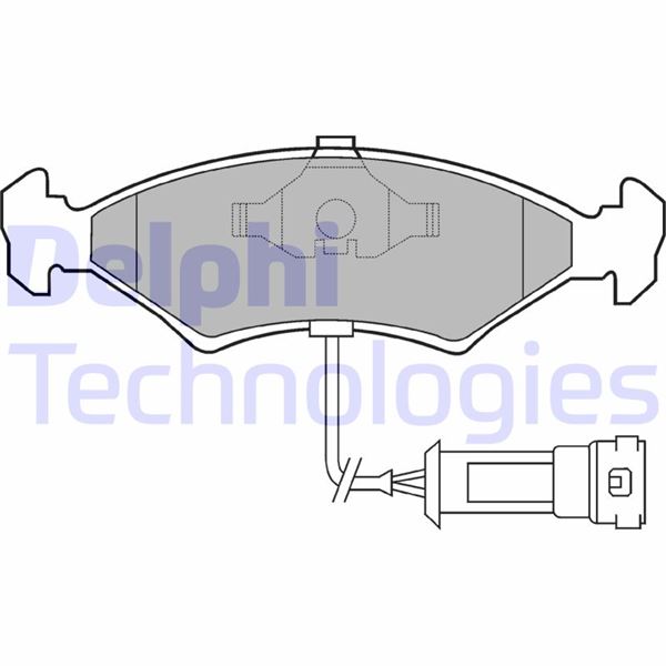DELPHI LP255 Fren Sistemleri Fren Balatası - FORD FIESTA I (GFBT) uyumlu