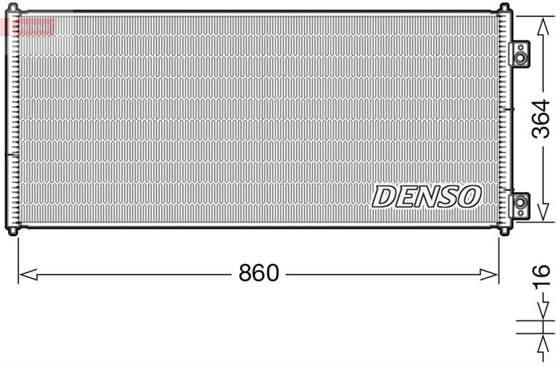 DENSO DCN10032 İklimlendirme Sistemi Klima Radyatörü - FORD TRANSIT Minibüs/Otobüs (FD_ _, FB_ _, FS_ _, FZ_ _, FC_ _) uyumlu
