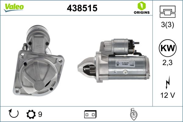 VALEO 438515 Elektrik Sistemi Marş Motoru - FIAT DUCATO Minibüs/Otobüs (230_) uyumlu
