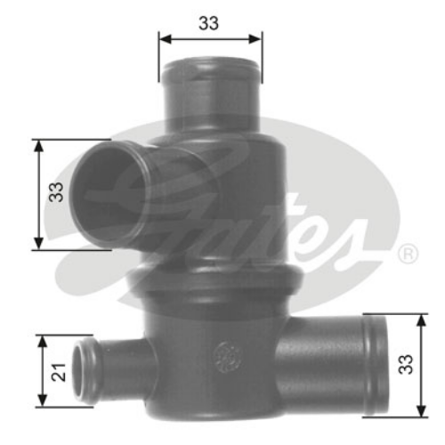 GATES TH14687 Motor Termostat - LADA SAMARA (2108, 2109, 2113, 2114) uyumlu