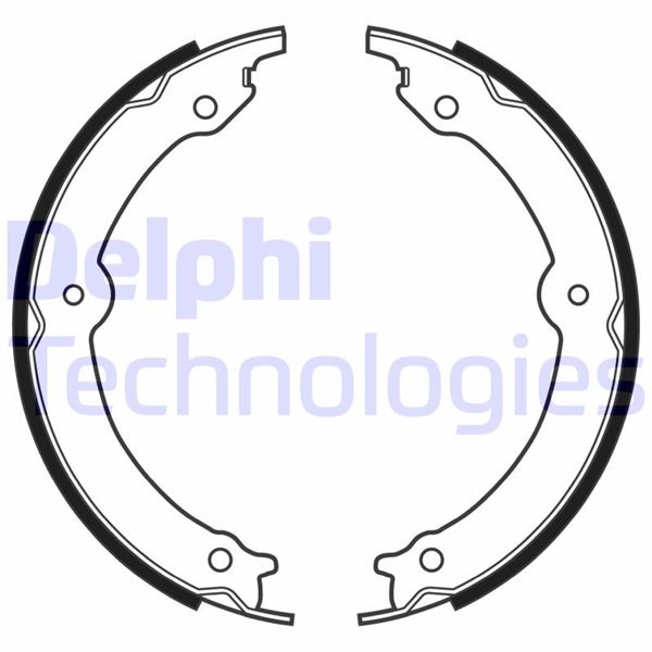 DELPHI LS2152 Fren Sistemleri Fren Pabucu - TOYOTA LAND CRUISER 200 (_J2_) uyumlu