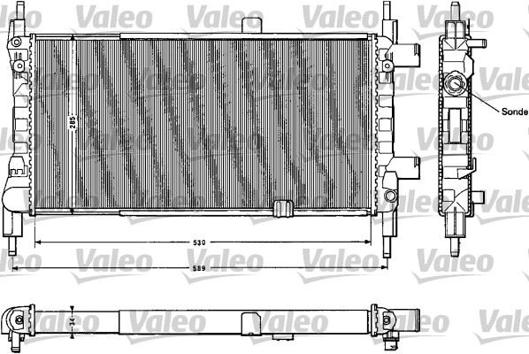 VALEO 883856 Soğutma Sistemi Su Soğutucu & Parçaları - OPEL KADETT E Hatchback (T85) uyumlu