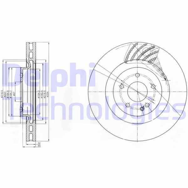 DELPHI BG9059 Fren Sistemleri Fren Diski - MERCEDES-BENZ SL (R129) uyumlu
