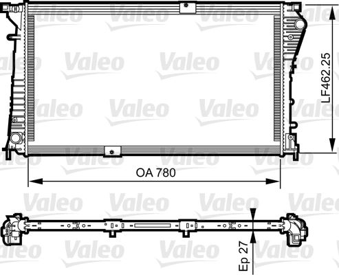 VALEO 734931 Soğutma Sistemi Su Soğutucu & Parçaları - RENAULT TRAFIC II Minibüs/Otobüs (JL) uyumlu