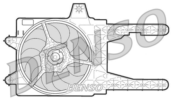 DENSO DER09245 Soğutma Sistemi Fan - FIAT PUNTO (176_) uyumlu