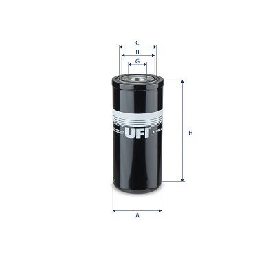UFI 87.012.00 Direksiyon Sistemi Hidrolik Filtre - JOHN DEERE Series 6010 uyumlu