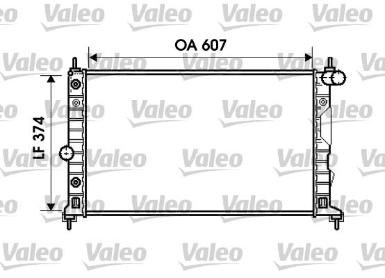VALEO 734831 Soğutma Sistemi Su Soğutucu & Parçaları - SAAB 9-5 (YS3E) uyumlu