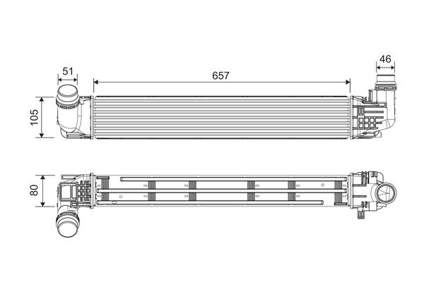 VALEO 818228 Motor Turbo Radyatörü - DACIA DUSTER (HS_) uyumlu