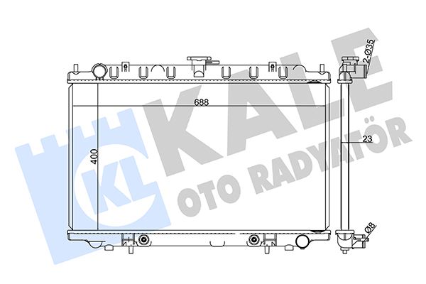 KALE OTO RADYATÖR 370500 Soğutma Sistemi Su Soğutucu & Parçaları - NISSAN MAXIMA / MAXIMA QX IV (A32) uyumlu