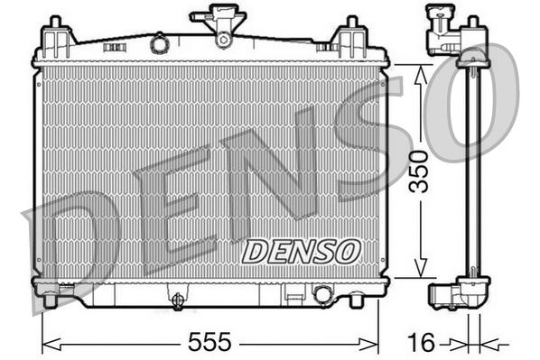 DENSO DRM44016 Soğutma Sistemi Su Soğutucu & Parçaları - MAZDA 2 (DE_, DH_) uyumlu