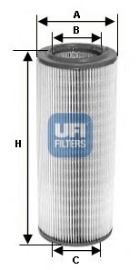 UFI 27.710.00 Motor Hava Filtresi - FIAT 600 (113_) uyumlu