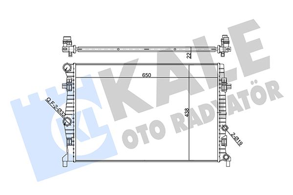 KALE OTO RADYATÖR 357265 Soğutma Sistemi Su Soğutucu & Parçaları - SEAT LEON ST (5F8) uyumlu