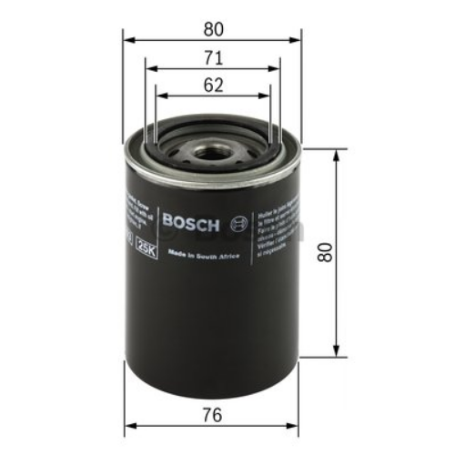 BOSCH F 026 407 005 Motor Yağ Filtresi - SAAB 90 uyumlu
