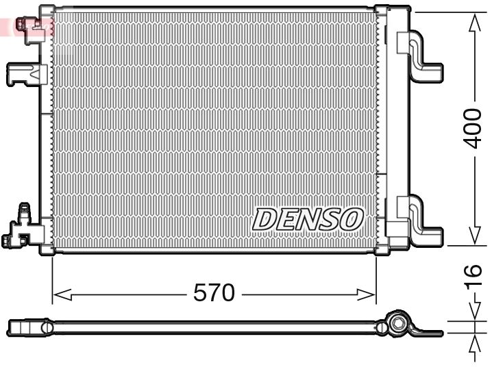DENSO DCN20001 İklimlendirme Sistemi Klima Radyatörü - OPEL ASTRA J Sports Tourer (P10) uyumlu