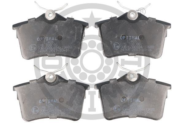 OPTIMAL BP-12465 Fren Sistemleri Fren Balatası - PEUGEOT 5008 (0U_, 0E_) uyumlu