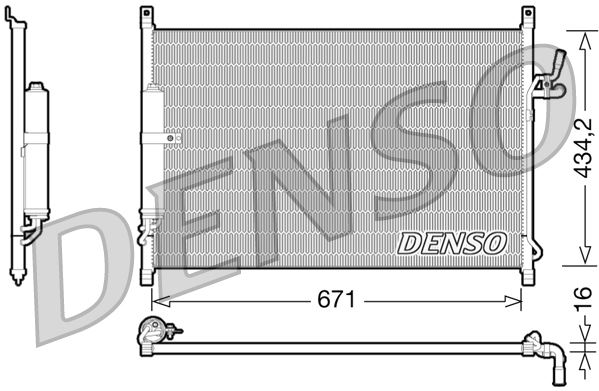 DENSO DCN46015 İklimlendirme Sistemi Klima Radyatörü