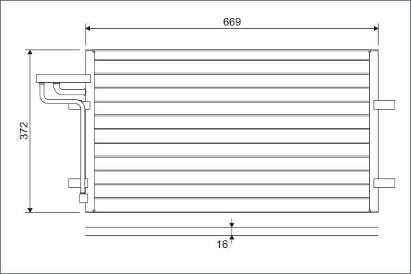 VALEO 818046 İklimlendirme Sistemi Klima Radyatörü - FORD C-MAX (DM2) uyumlu