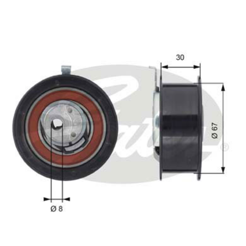 GATES T43069 Motor Kayış Kasnağı - AUDI 80 B4 Sedan (8C2) uyumlu