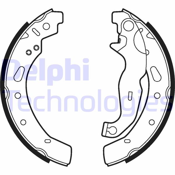 DELPHI LS2028 Fren Sistemleri Fren Pabucu - MAZDA 2 (DY) uyumlu