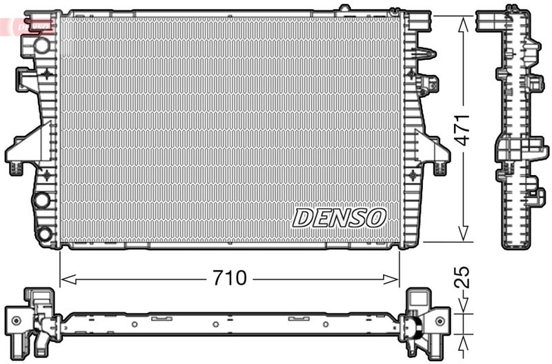 DENSO DRM32039 Soğutma Sistemi Su Soğutucu & Parçaları - VW MULTIVAN T5 (7HM, 7HN, 7HF, 7EF, 7EM, 7EN) uyumlu