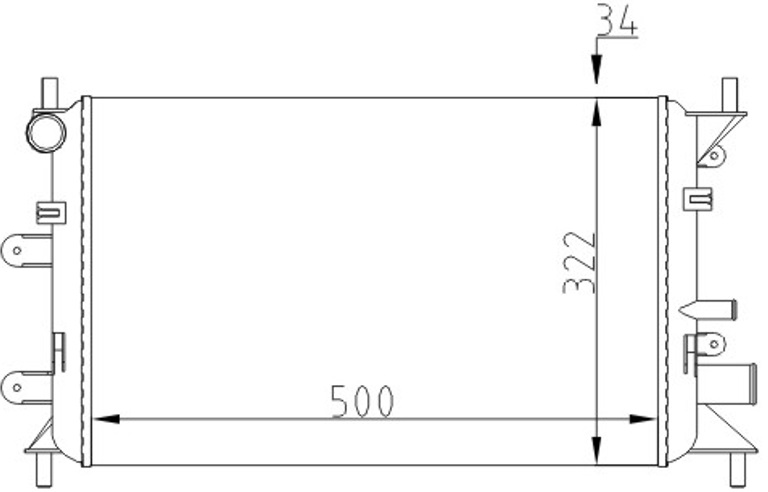 Su Radyatörü - MFR123034 Ürün Görseli