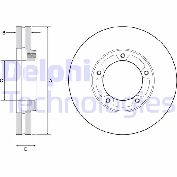 DELPHI BG9139 Fren Sistemleri Fren Diski