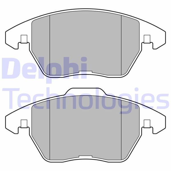 DELPHI LP3684 Fren Sistemleri Fren Balatası - AUDI A1 (8X1, 8XK) uyumlu