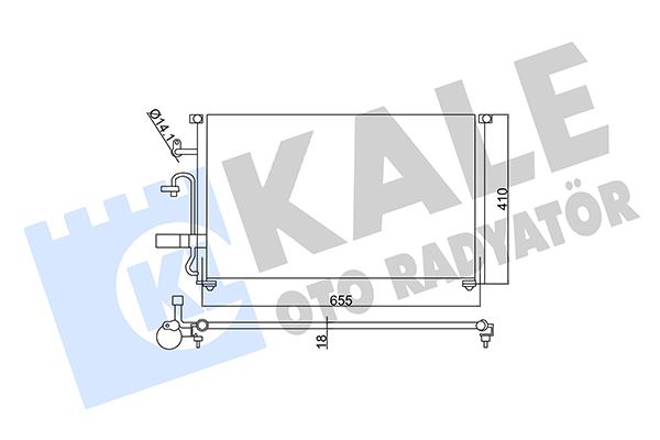 KALE OTO RADYATÖR 350545 İklimlendirme Sistemi Klima Radyatörü - DAEWOO EVANDA (KLAL) uyumlu