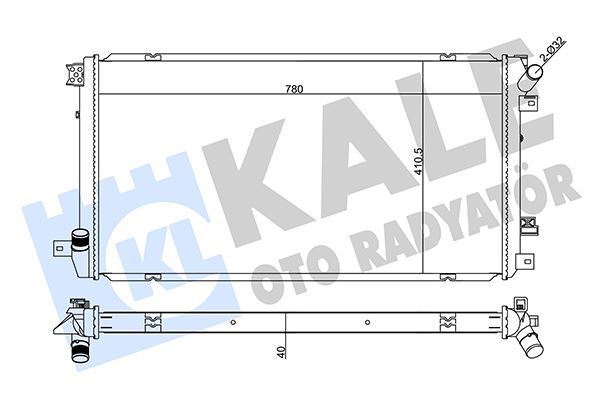KALE OTO RADYATÖR 355575 Soğutma Sistemi Su Soğutucu & Parçaları - NISSAN INTERSTAR Minibüs/Otobüs (X70) uyumlu