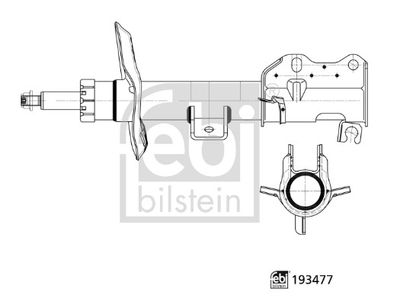FEBI BILSTEIN 193477 Süspansiyon Sistemi Amortisör - MERCEDES-BENZ VITO / MIXTO Panelvan/Van (W639) uyumlu