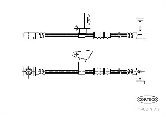 CORTECO 19032878 Fren Sistemleri Fren Hortumları - CHRYSLER NEON (PL) uyumlu