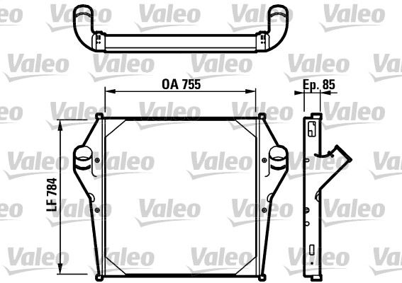 VALEO 816961 Motor Turbo Radyatörü - RENAULT TRUCKS MAGNUM uyumlu