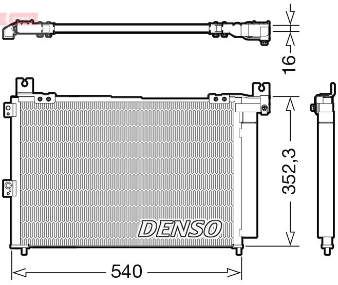 DENSO DCN44014 İklimlendirme Sistemi Klima Radyatörü - FORD RANGER (ET) uyumlu