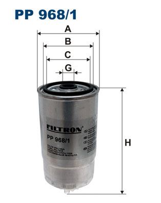 FILTRON PP 968/1 Yakıt Sistemi Yakıt Filtresi - FERRARI AGRI VEGA uyumlu