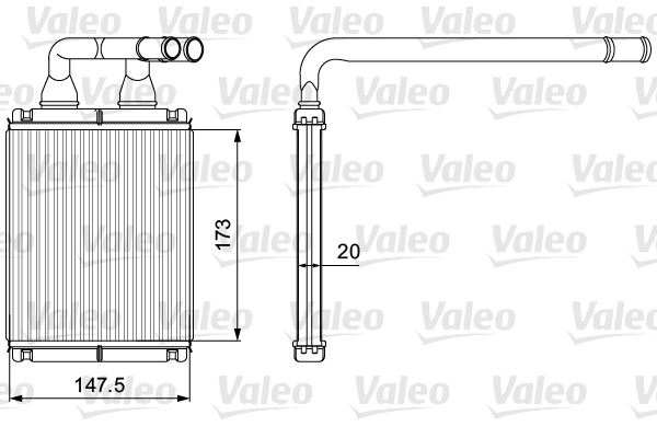 VALEO 811540 İklimlendirme Sistemi İç Mekan Isı Değiştirici - KIA PICANTO I (SA) uyumlu