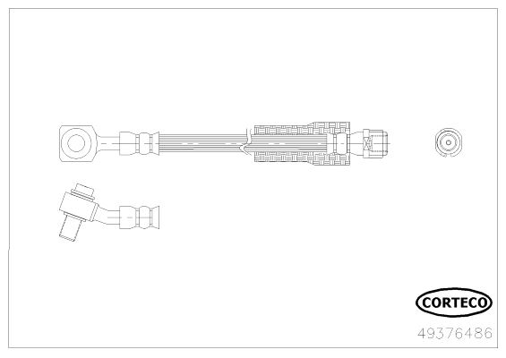 CORTECO 49376486 Fren Sistemleri Fren Hortumları - OPEL INSIGNIA A (G09) uyumlu