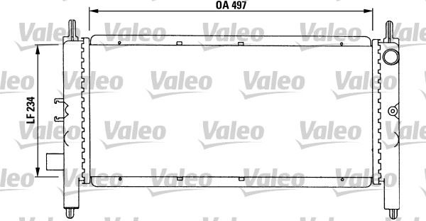 VALEO 731215 Soğutma Sistemi Su Soğutucu & Parçaları - ROVER 100 / METRO Hatchback (XP) uyumlu